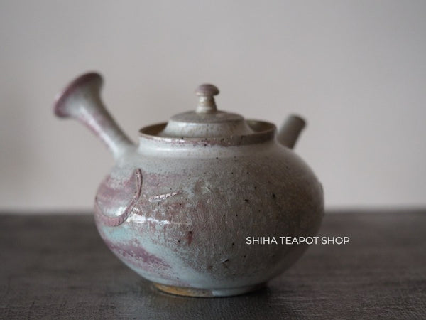 Tokoname Sou Yamada Wood fired White Shell Kyusu Teapot 山田想 YS57