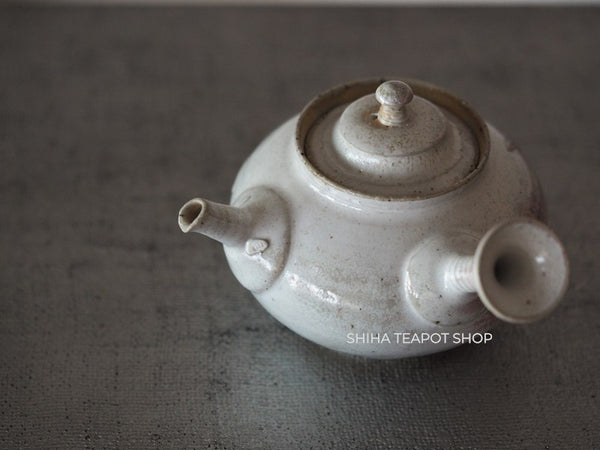 Tokoname Sou Yamada Wood fired White Shell Kyusu Teapot 山田想 YS57
