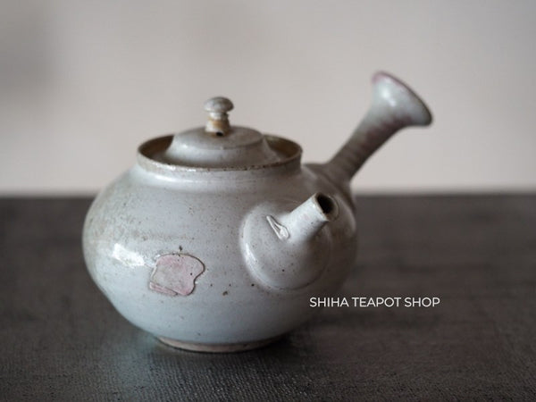 Tokoname Sou Yamada Wood fired White Shell Kyusu Teapot 山田想 YS57