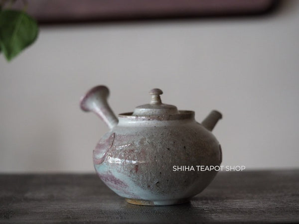 Tokoname Sou Yamada Wood fired White Shell Kyusu Teapot 山田想 YS57