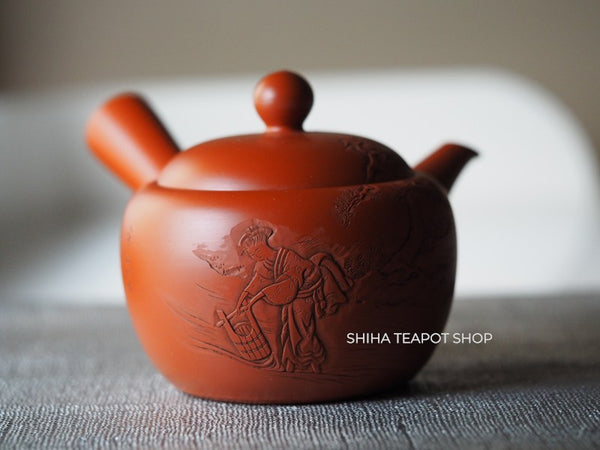Vintage Hakudo & Baigetsu Masters Women  Showa Era Teapot ‐The Water Carrier