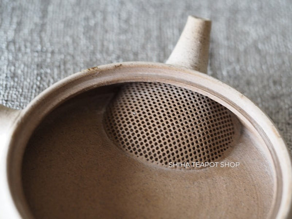 JINSHU Flat White Mogake Seaweed Tokoname Kyusu 甚秋藻掛 JN59