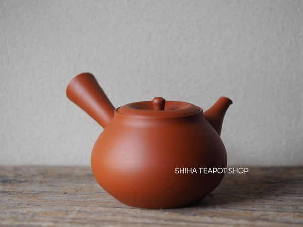 【Restocked】Koie Hiroshi (Reiko) Silky Red Clay Kyusu Teapot - Shiha Original 玲光朱泥 RK11