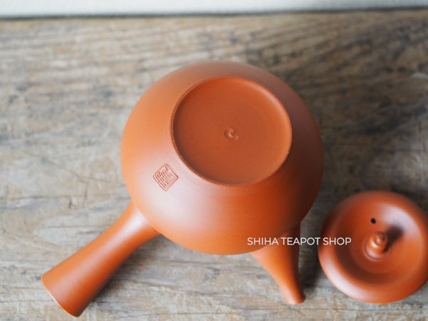 【Restocked】Koie Hiroshi (Reiko) Silky Red Clay Kyusu Teapot - Shiha Original 玲光朱泥 RK11