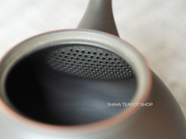 Koie Hiroshi (Reiko)  Red Rim Silky Black Teapot SHIHA Original 玲光 HK03a