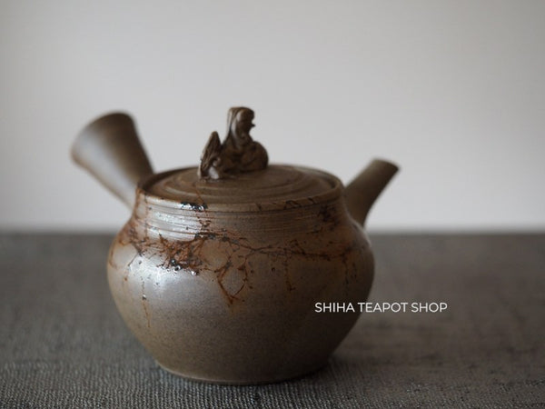 JIN Lion Seaweed Mogake Teapot (carbonized)谷川仁 藻掛