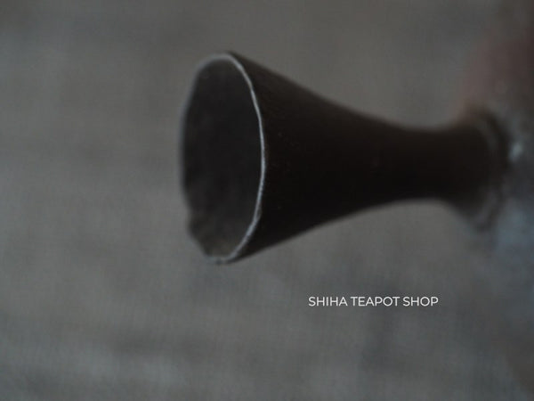 SOUKOU Pear Skin Large Dark Brown Wabi-sabiTeapot 宗光 SK90　【Vintage Japanese Teapot - Unused】