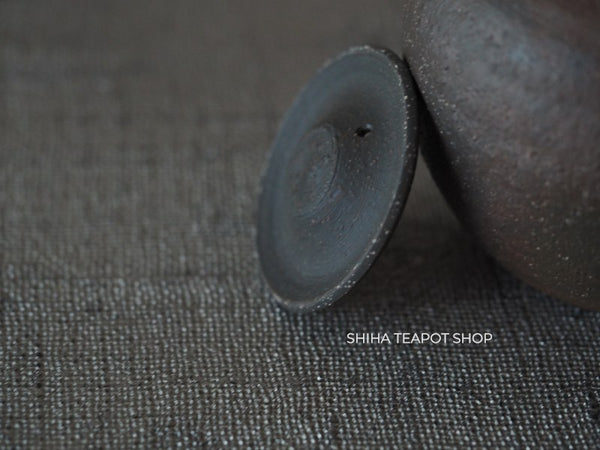 SOUKOU Pear Skin Large Dark Brown Wabi-sabiTeapot 宗光 SK90　【Vintage Japanese Teapot - Unused】