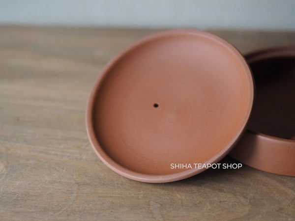 Ito Seiji (JINSHU)  Red Clay Flat  Tokoname Kyusu Teapot Unglazed (Wood Box )