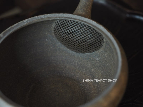 YOKEI MIZUNO YK19 Flat Mogake Seaweed Tokoname Kyusu Teapot  水野陽景藻掛