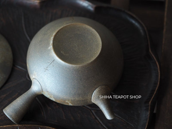 YOKEI MIZUNO YK19 Flat Mogake Seaweed Tokoname Kyusu Teapot  水野陽景藻掛