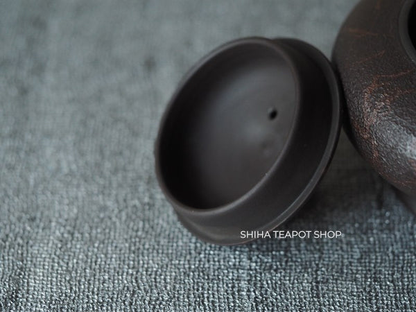 KOSHIN  Black Red Marble Seaweed Teapot & Cups Set (Pine Tree Texture）KS8