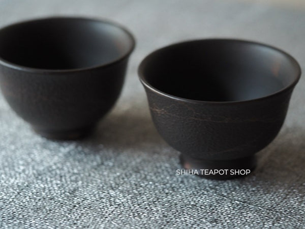 KOSHIN  Black Red Marble Seaweed Teapot & Cups Set (Pine Tree Texture）KS8