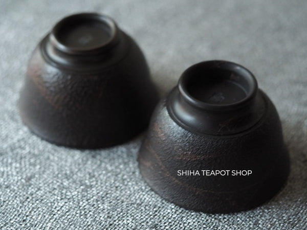 KOSHIN  Black Red Marble Seaweed Teapot & Cups Set (Pine Tree Texture）KS8