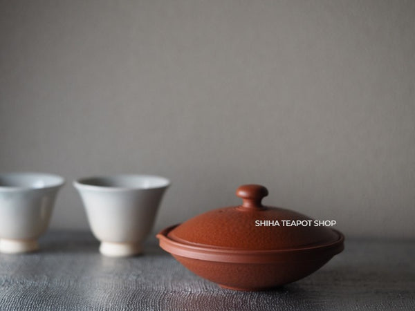 MURATA YOSHIKI  Red Clay Shiboridashi Teapot #10 益規絞出