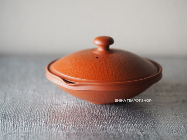 MURATA YOSHIKI  Red Clay Shiboridashi Teapot #10 益規絞出