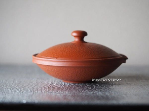 MURATA YOSHIKI  Red Clay Shiboridashi Teapot #10 益規絞出