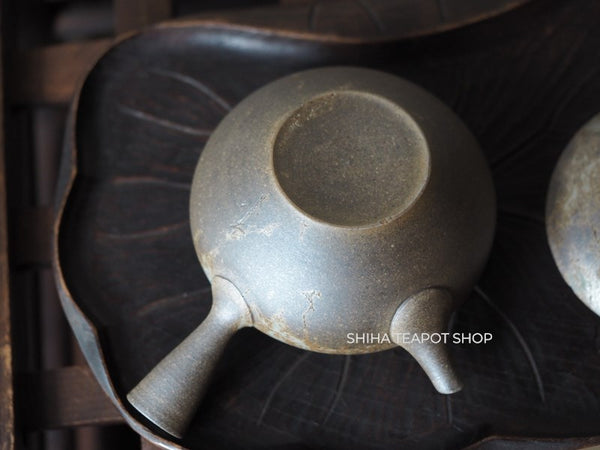 YOKEI MIZUNO YK21 Flat Mogake Seaweed Tokoname Kyusu Teapot  水野陽景藻掛