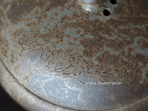 YOKEI MIZUNO YK21 Flat Mogake Seaweed Tokoname Kyusu Teapot  水野陽景藻掛