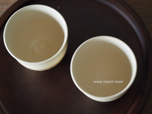 Satsuma Yunomi Tea Cup Handpaing Flower (Pair)