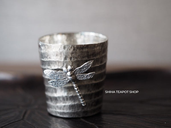 Tokyo Ginki Silver (Silver 999)Gyokuto Tea cup (Sake cup) Dragonfly