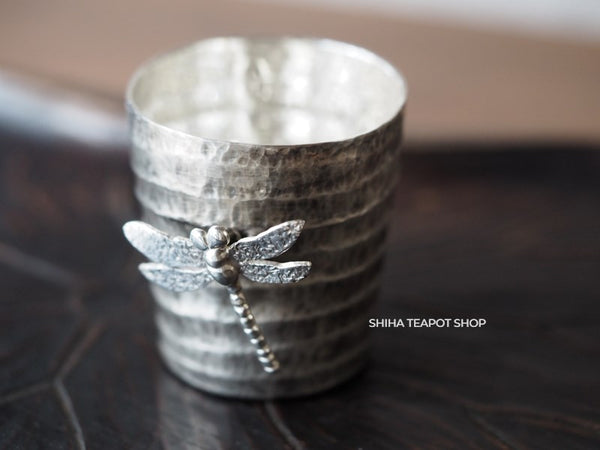 Tokyo Ginki Silver (Silver 999)Gyokuto Tea cup (Sake cup) Dragonfly