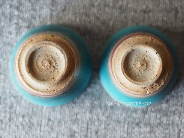 Tokoname Sou Yamada Blue Cups & Yuzamashi Set  山田想 YS22