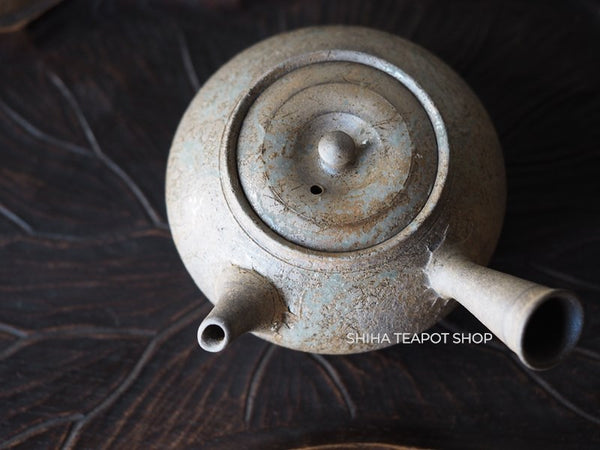 YOKEI MIZUNONanban Hidasuki Mogake Seaweed Tokoname Kyusu Teapot   YK06