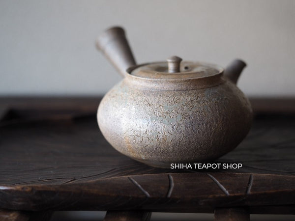 YOKEI MIZUNONanban Hidasuki Mogake Seaweed Tokoname Kyusu Teapot   YK06