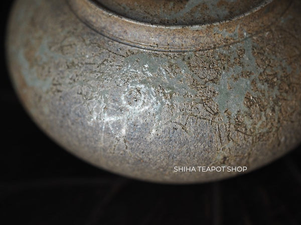 YOKEI MIZUNONanban Hidasuki Mogake Seaweed Tokoname Kyusu Teapot   YK06