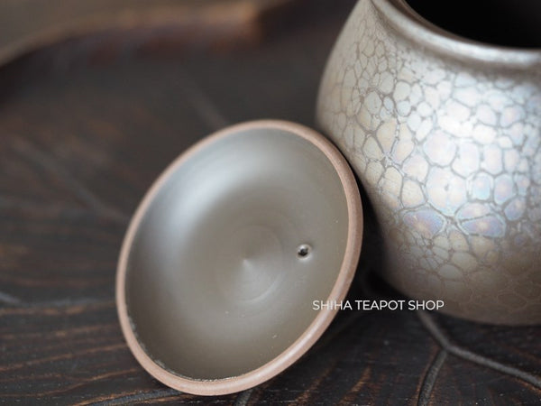 SHORYU Oil Drop Pattern Gold knob Small Teapot 昭龍油滴