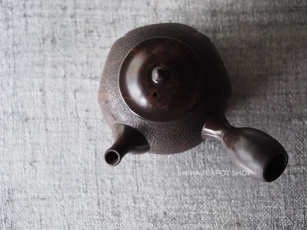 KOSHIN  Black Red Marble Seaweed Teapot (Iron Teapot texture）KS07