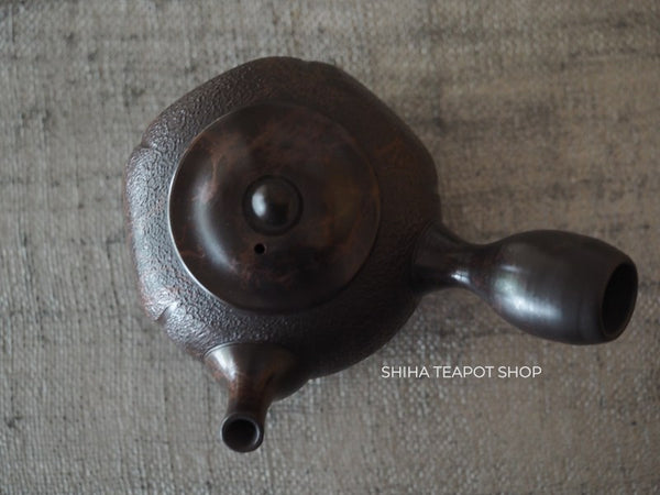 KOSHIN  Black Red Marble Seaweed Teapot (Iron Teapot texture）KS07