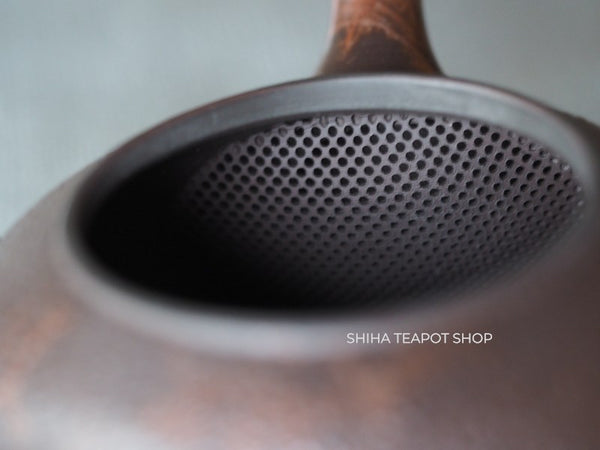 KOSHIN  Black Red Marble Seaweed Teapot (Iron Teapot texture）KS07