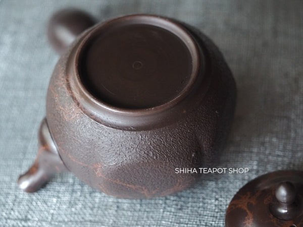 KOSHIN  Black Red Marble Seaweed Teapot (Iron Teapot texture）KS07