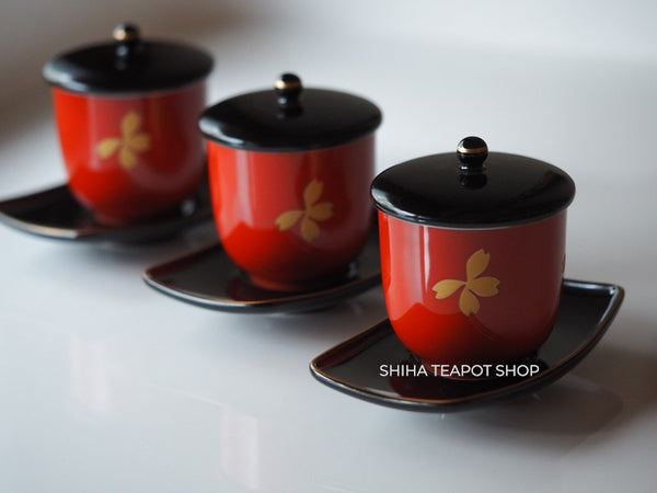 Japanese Porcelain Sencha Cup by Fukagawa Seiji – Guest Tea Cup with Lid & Saucer