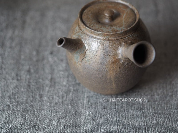 YOKEI MIZUNO YK43 Nanban Hidasuki Mogake Seaweed Tall Kyusu Teapot  水野陽景藻掛