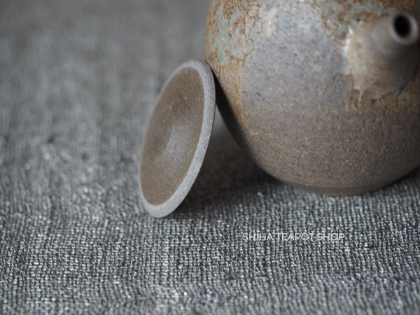 YOKEI MIZUNO YK43 Nanban Hidasuki Mogake Seaweed Tall Kyusu Teapot  水野陽景藻掛