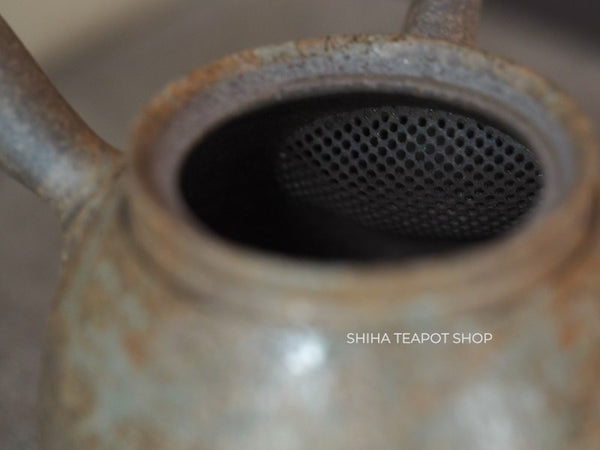 YOKEI MIZUNO YK43 Nanban Hidasuki Mogake Seaweed Tall Kyusu Teapot  水野陽景藻掛