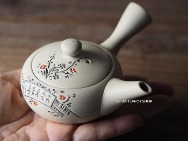 Banko Antique White Clay Handmade Mini Teapot TG21