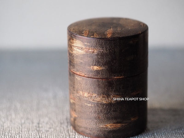 Mini Akita Cherry Tree Bark  Tea Canister Master Craftsman  Arakawa Keitaro  AK58