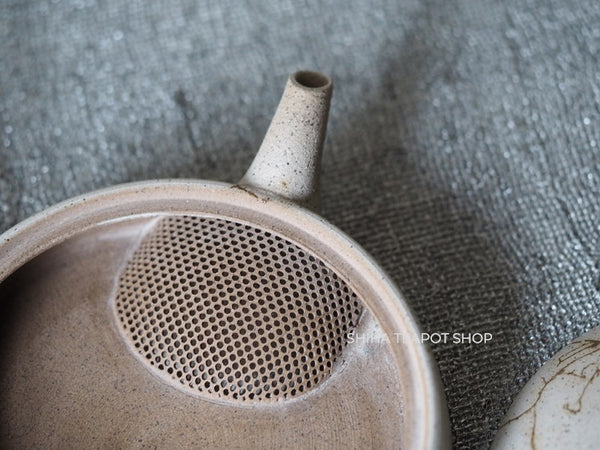 JINSHU Flat White Mogake Seaweed Tokoname Kyusu 甚秋藻掛 JN87