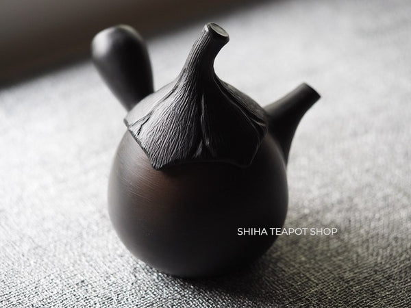 Tokoname MOTOZO Red & Black Small Eggplant Teapot