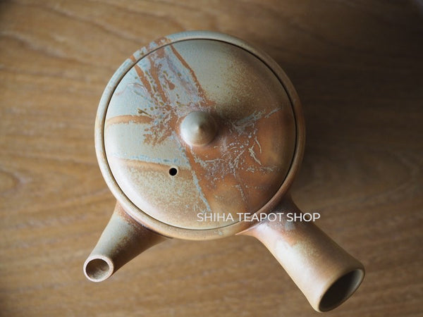 Vintage YUSEN Fire Line Teapot 40-50 years with Koudai Foot  初代友仙 Y08