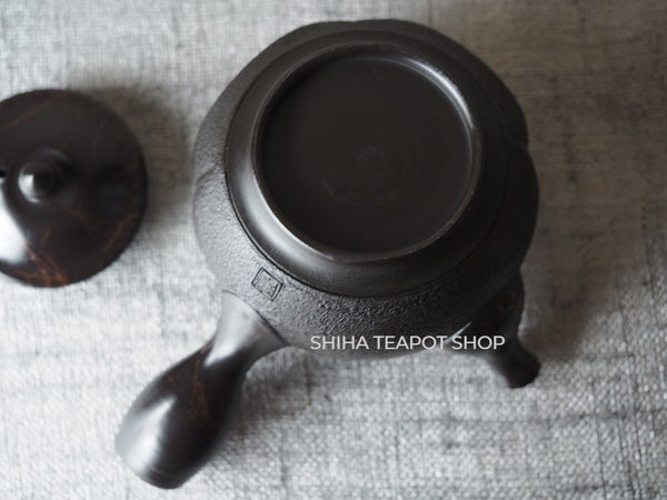 KOSHIN Black Red Marble Seaweed Kyusu Teapot (Iron Teapot texture）KS01 香臣藻掛