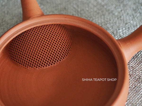 【Left Hand】Ito Seiji (JINSHU)  Red Clay Flat  Kyusu Teapot Handmade JN113