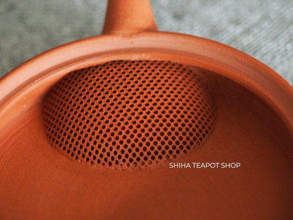 Ito Seiji (JINSHU)  Red Clay Flat  Tokoname Kyusu Teapot Handmade(Wood Box ) JN112