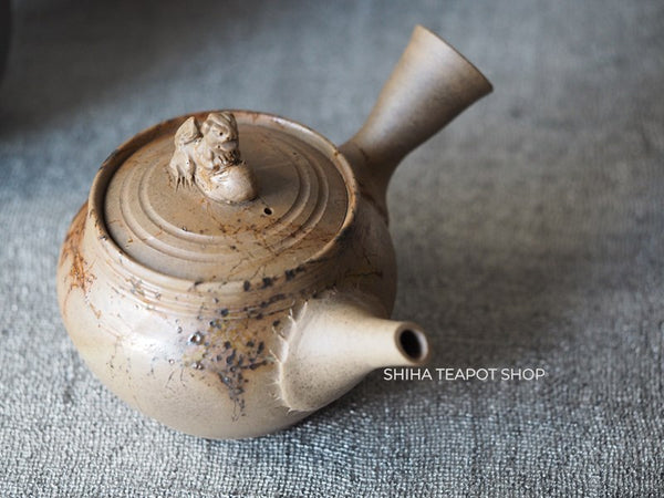 JIN Grey Seaweed Mogake Teapot & Yuzamashi　谷川仁 藻掛