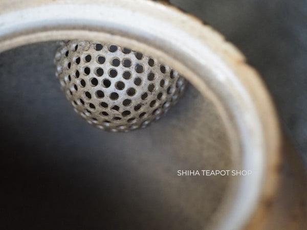 JIN Grey Seaweed Mogake Teapot & Yuzamashi　谷川仁 藻掛