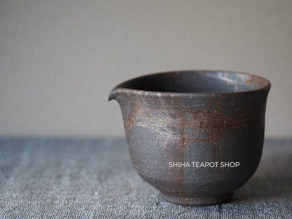 JIN Grey Seaweed Mogake Teapot & Yuzamashi　谷川仁 藻掛